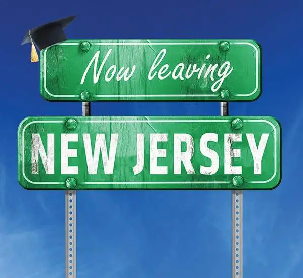 Now Leaving New Jersey Sign